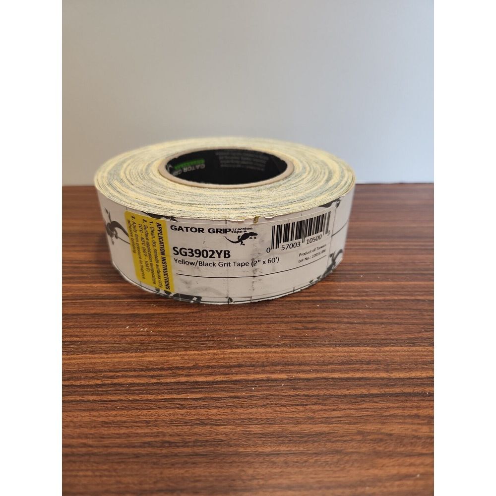 Gator Grip: Anti-Slip Tape, 2"‎ x 60', Yellow/Black